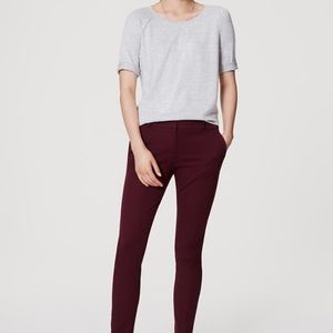 Skinny Ankle Pants in Mauve Rose